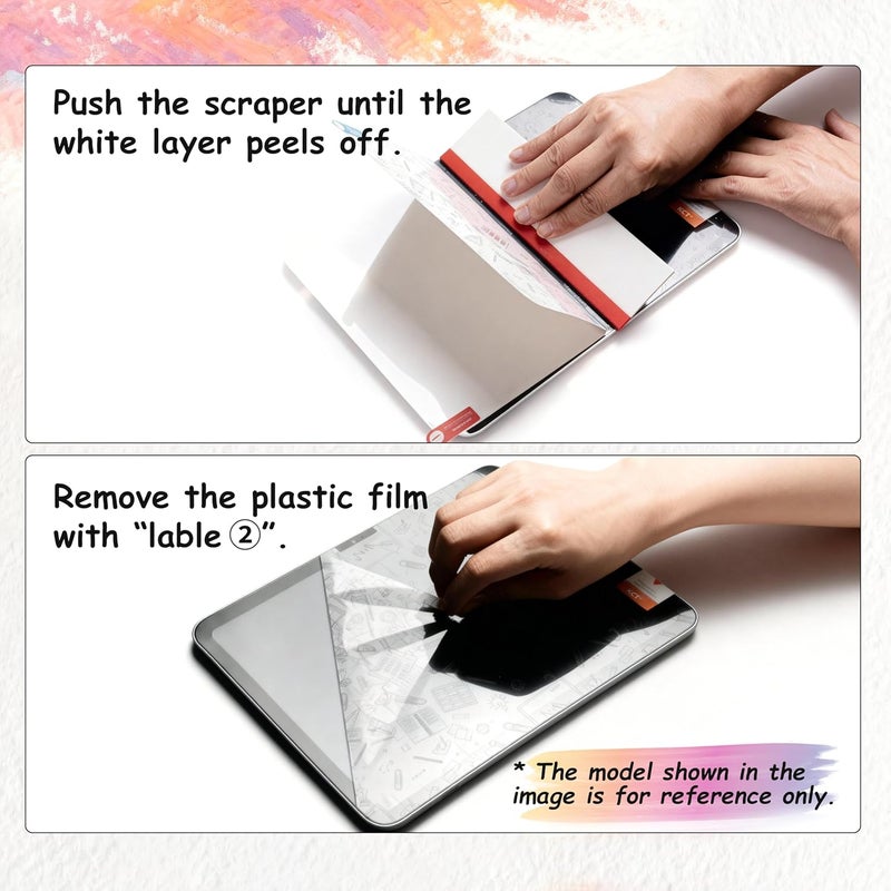 KCT 2 Pack Paperfeel Screen Protector Compatible with iPad 6th / 5th Generation 9.7 inch/iPad Air 1/2 High Touch Sensitivity Anti Glare, Less Reflection, PET Matte Texture, Easy Installation - Image 3